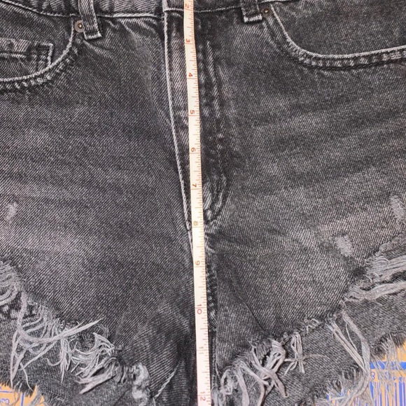 Garage Black Denim Festival Shorts - Picture 6 of 6